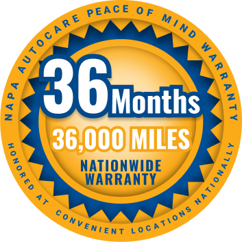 NAPA 36 months/36,000 miles Warranty | A1 Quick Oil